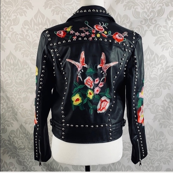 Drole De Copine Studded Biker Jacket - Picture 2 of 8